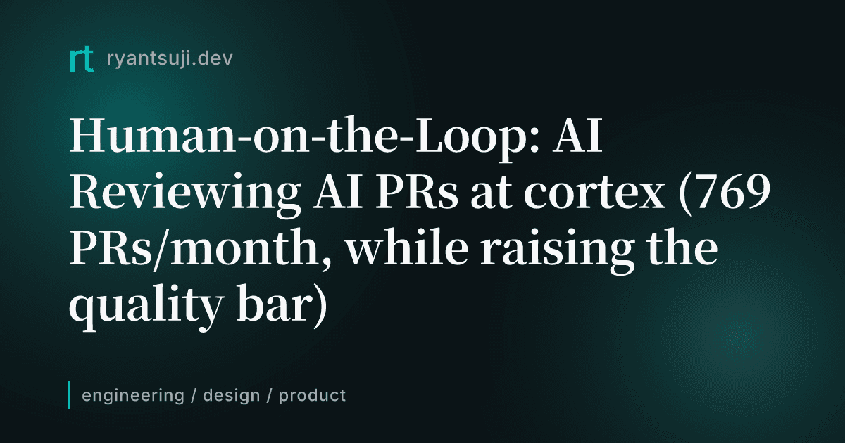 cortex Auto-Review: AI Reviews 769 PRs/Month With Near-Zero Human Input