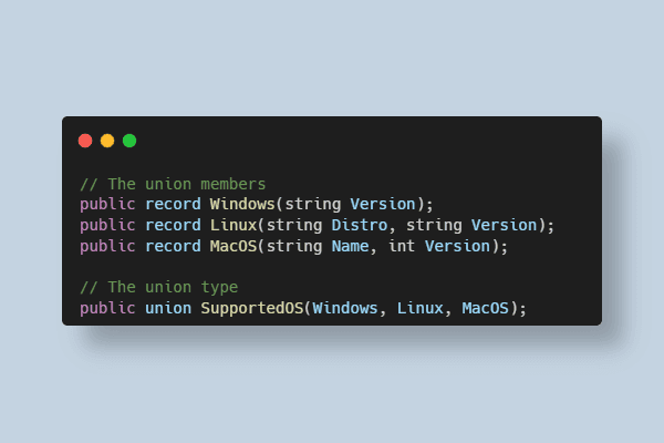 C# 15 Adds Union Types in .NET 11 Preview 2