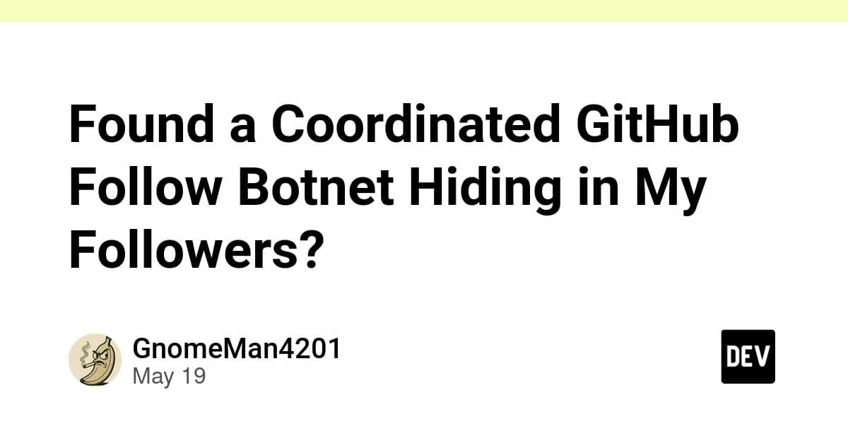 GitHub Follow Botnet Exposed via Jaccard Similarity Analysis