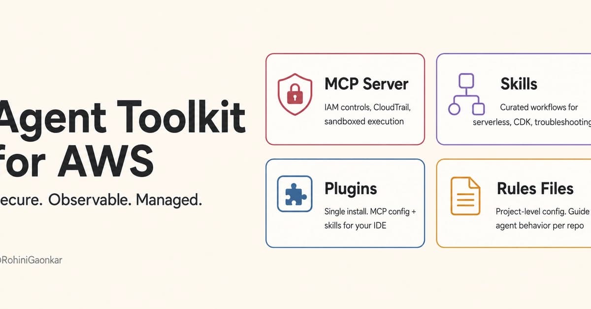 Agent Toolkit for AWS: Why I Ditched the Old MCP Server