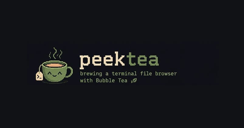 peektea v0.2 Adds Side-by-Side File Previews in Terminal