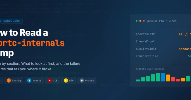 How to Read a webrtc-internals Dump: Section-by-Section Guide